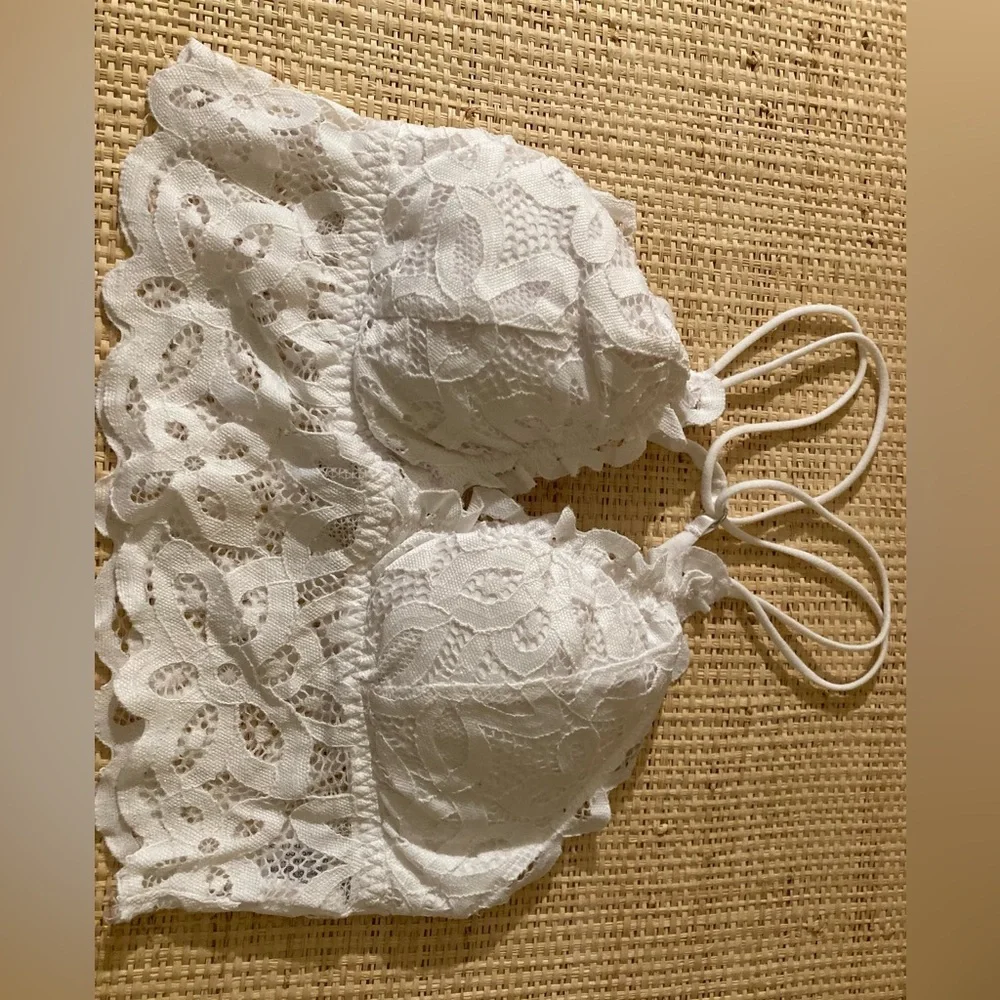 Love Tree White Lace Bralette